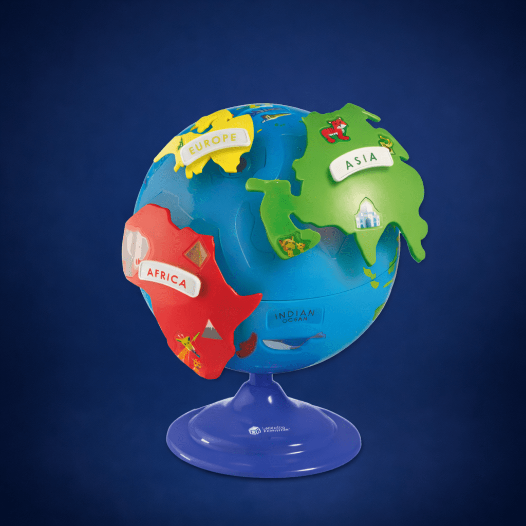 Interactive World Map Puzzle Globe